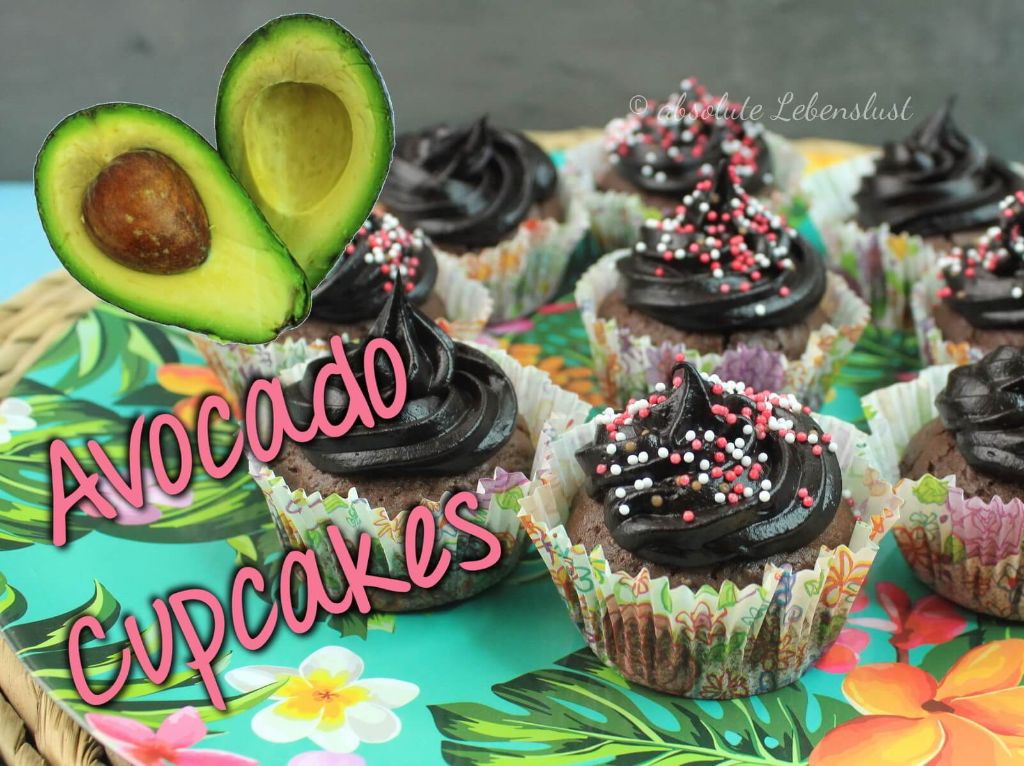 Vegane Avocado Cupcakes | süße Avocadocreme selber machen