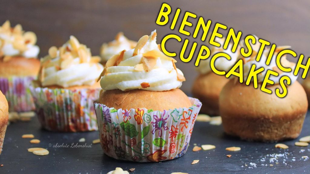 bienenstich cupcakes, bienenstich cupcakes backen, rezept, backen, selber machen, bienenstich, einfach, schnell, bienenstich cupcakes rezept, einfach backen