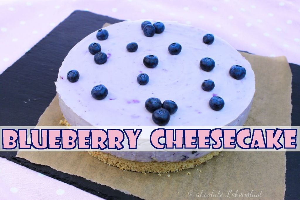 No Bake Blueberry Cheesecake - Käsekuchen ohne Backen