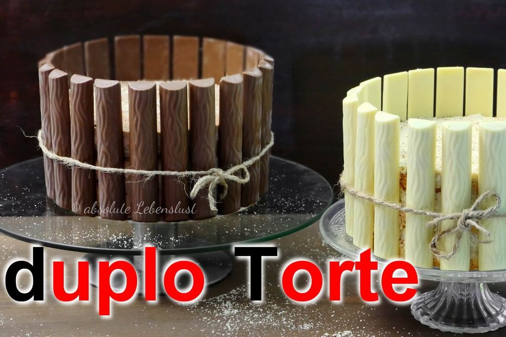 Duplo Torte backen - Rezept für 2 Duplo Torten (White & Vollmilch)