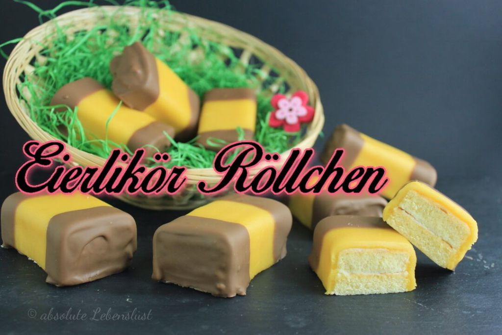 Eierlikör Röllchen selber machen | Nachtisch zu Ostern