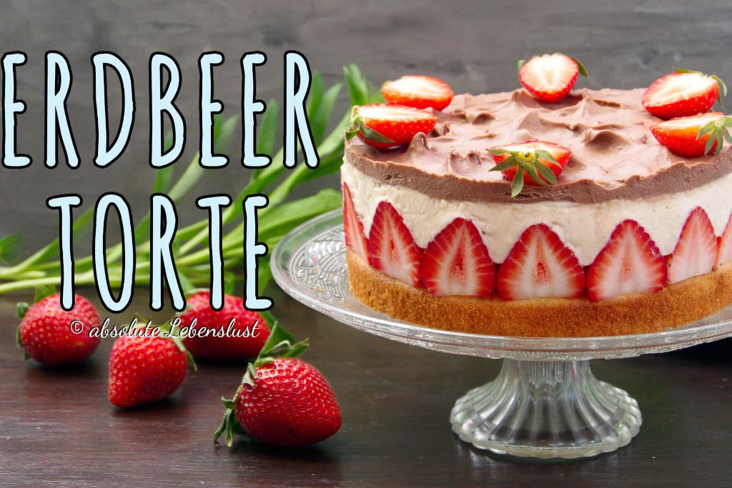 Erdbeertorte backen | Erdbeerkuchen mit Pudding selber machen