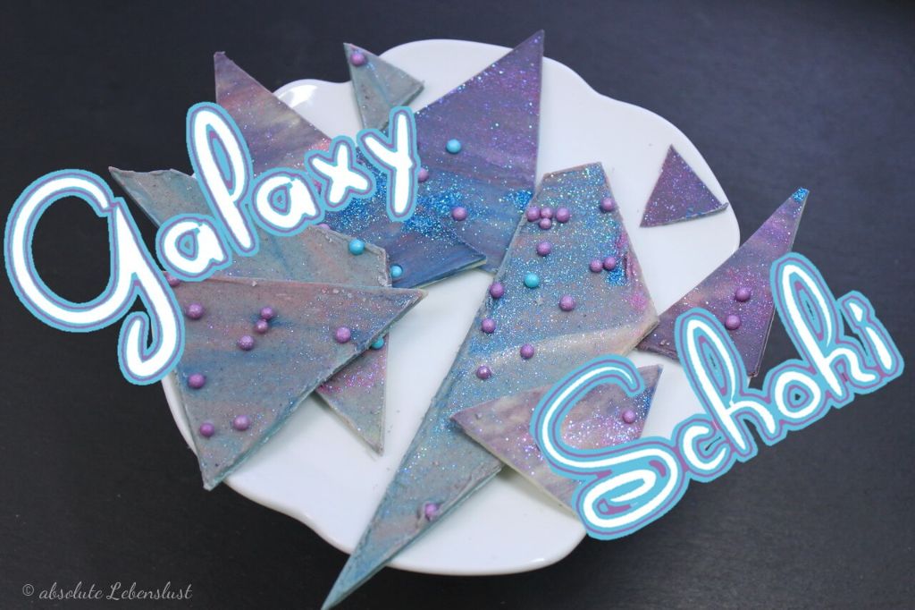Galaxy Schokolade selber machen - als Tortendeko oder DIY Geschenkidee
