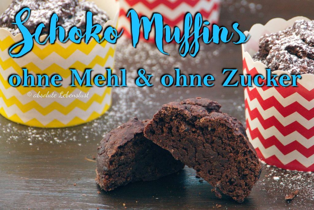 Schoko Muffins selber machen [ohne Mehl & ohne Zucker] | mit Kidney Bohnen [glutenfrei]