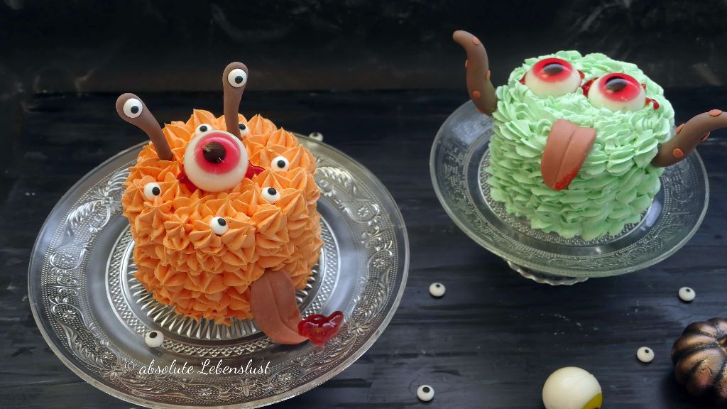 Halloween Monster Torte Mini Tortchen Fur Eure Halloweenparty Absolute Lebenslust