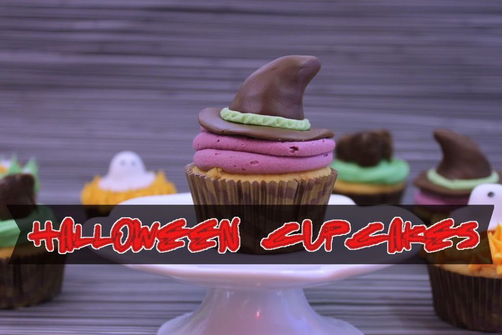 Halloween Cupcakes – gruseliges Halloween Essen mit Fondant Deko