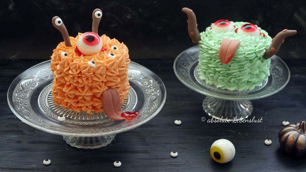 Halloween Monster Torte Mini Tortchen Fur Eure Halloweenparty Absolute Lebenslust