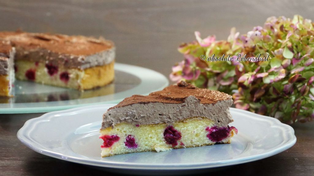 Schneller Himbeerkuchen | Himbeer Schoko Kuchen | einfache Kuchen backen