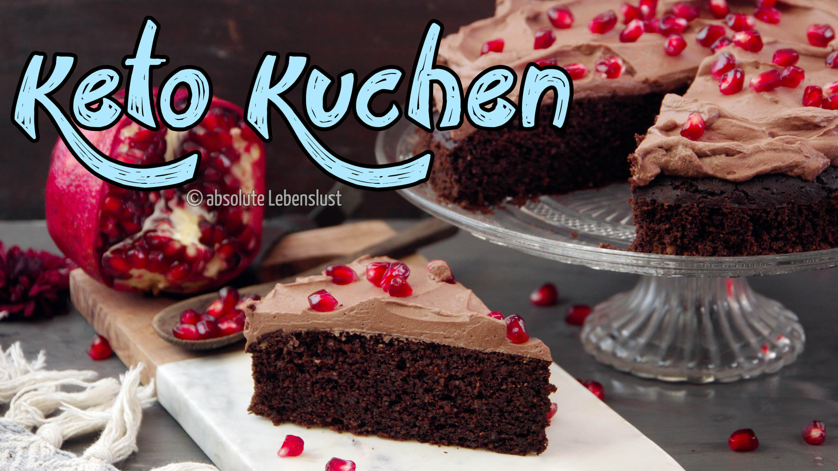 Schokokuchen ohne Mehl & ohne Zucker | Keto Kuchen Rezept