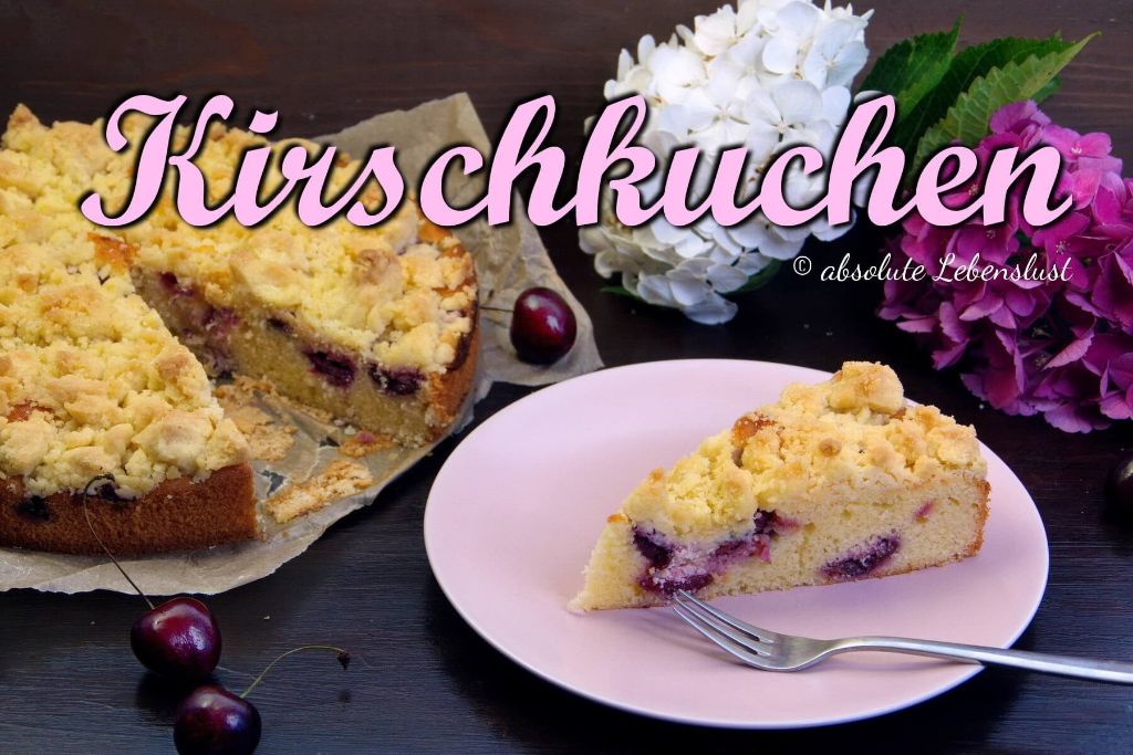 Kirschkuchen mit Streuseln backen | Kirsch-Schmand-Kuchen selber machen
