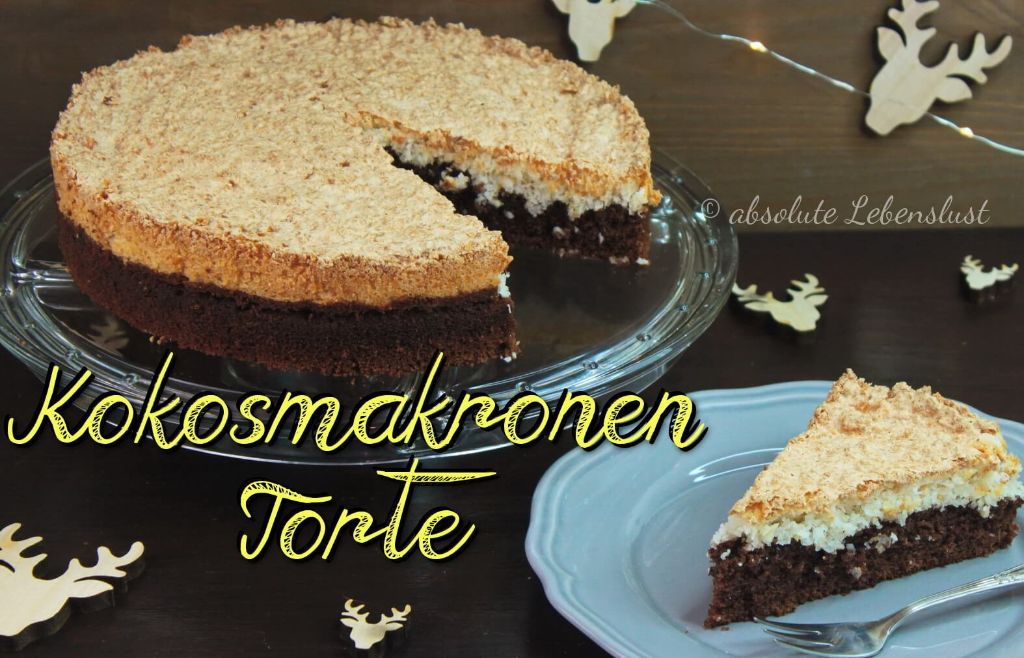 Kokosmakronen Rezept als Torte | Weihnachtliche Torten backen