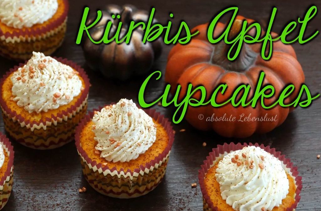 kürbis apfel cupcakes, kürbis cupcakes, kürbis muffins, kürbis rezept, kürbis rezepte, kürbispüree, cucpakes, backen, rezept, selber machen, eifnach, apfel cupcakes,