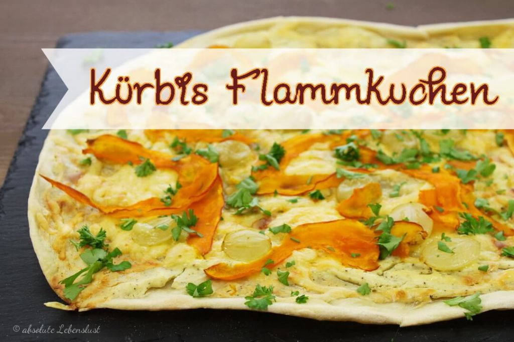 Kürbis Flammkuchen mit Ziegenkäse | vegetarische Rezepte