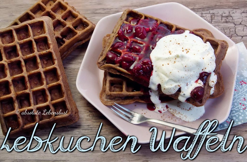 Lebkuchen Schoko Waffeln backen | einfache Nachtisch Rezepte