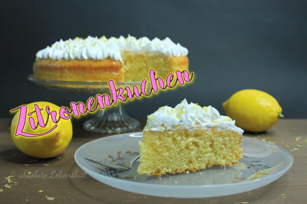 Buttermilch Zitronenkuchen mit Lemon Curd & Baiser