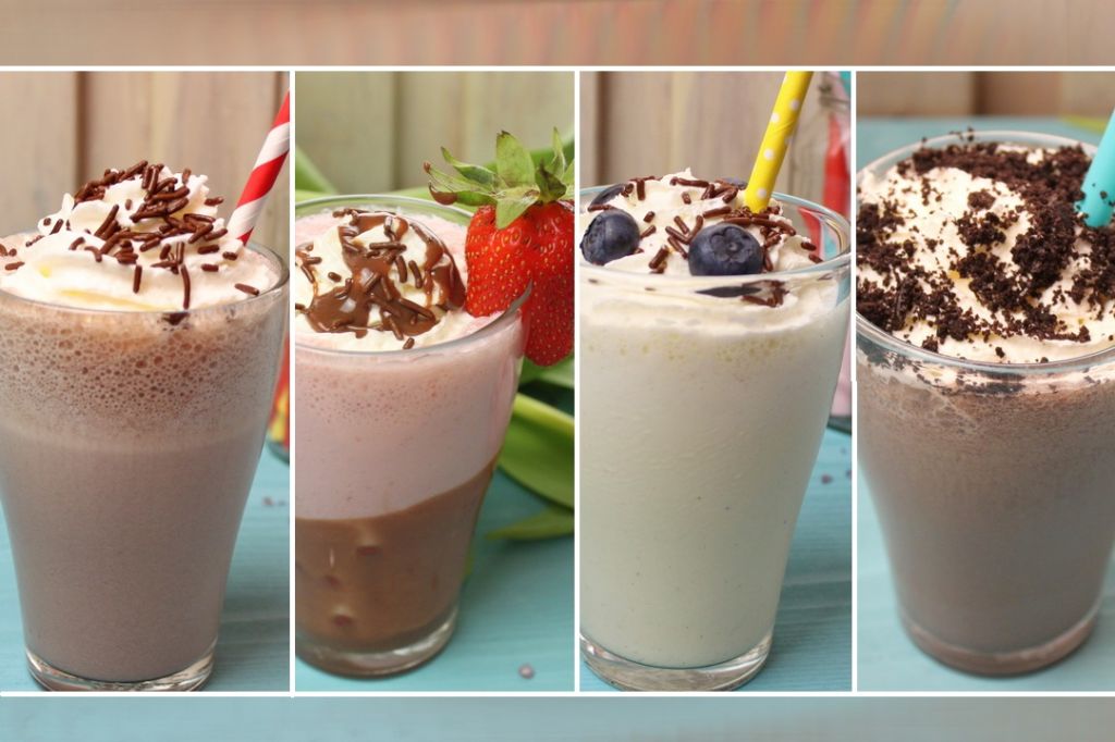 4 Milchshake Ideen - Milchshakes selber machen mit Vanille, Schoko, Oreo & Yogurette