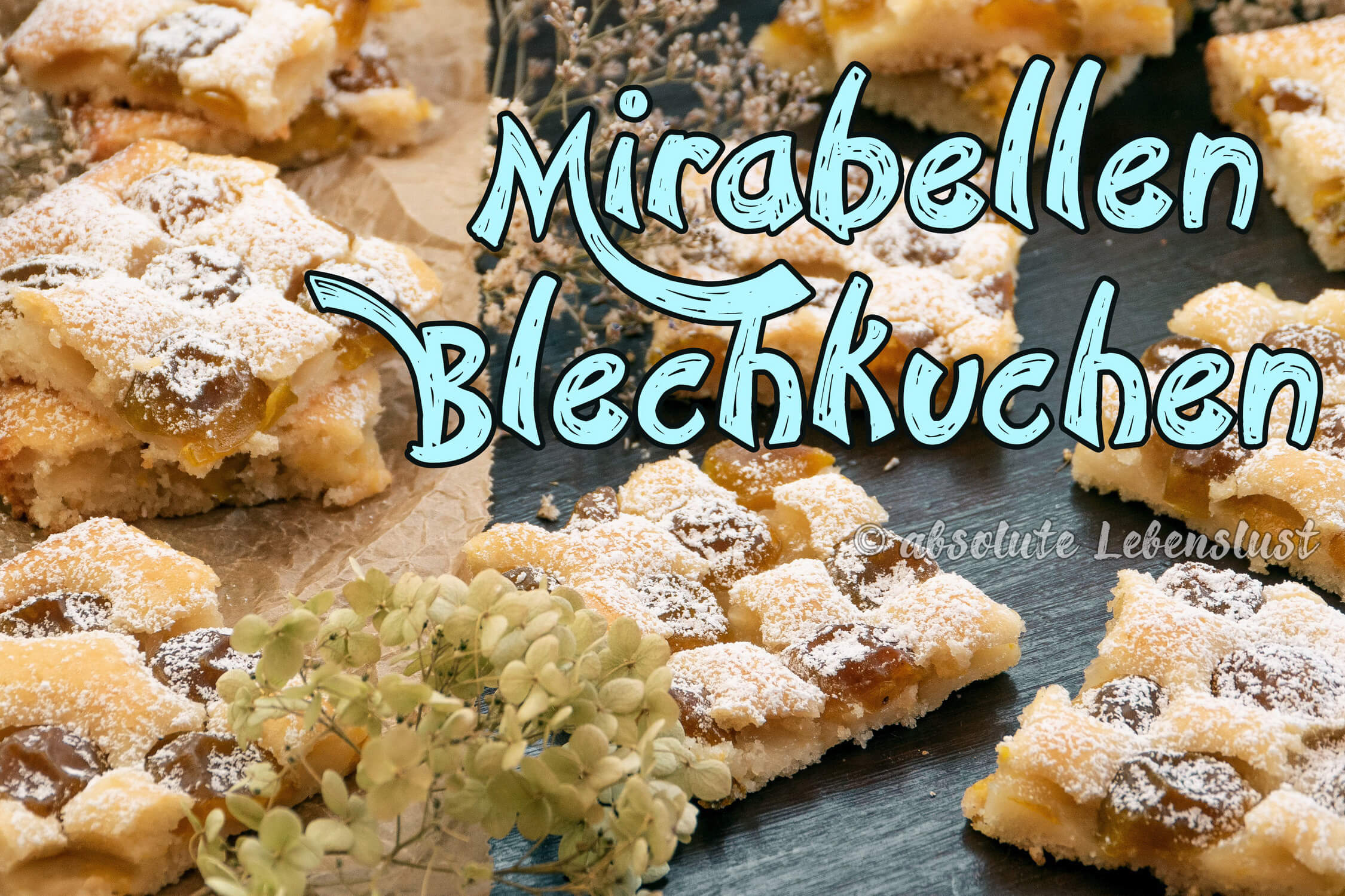Mirabellenkuchen vom Blech backen | vegane Kuchenrezepte