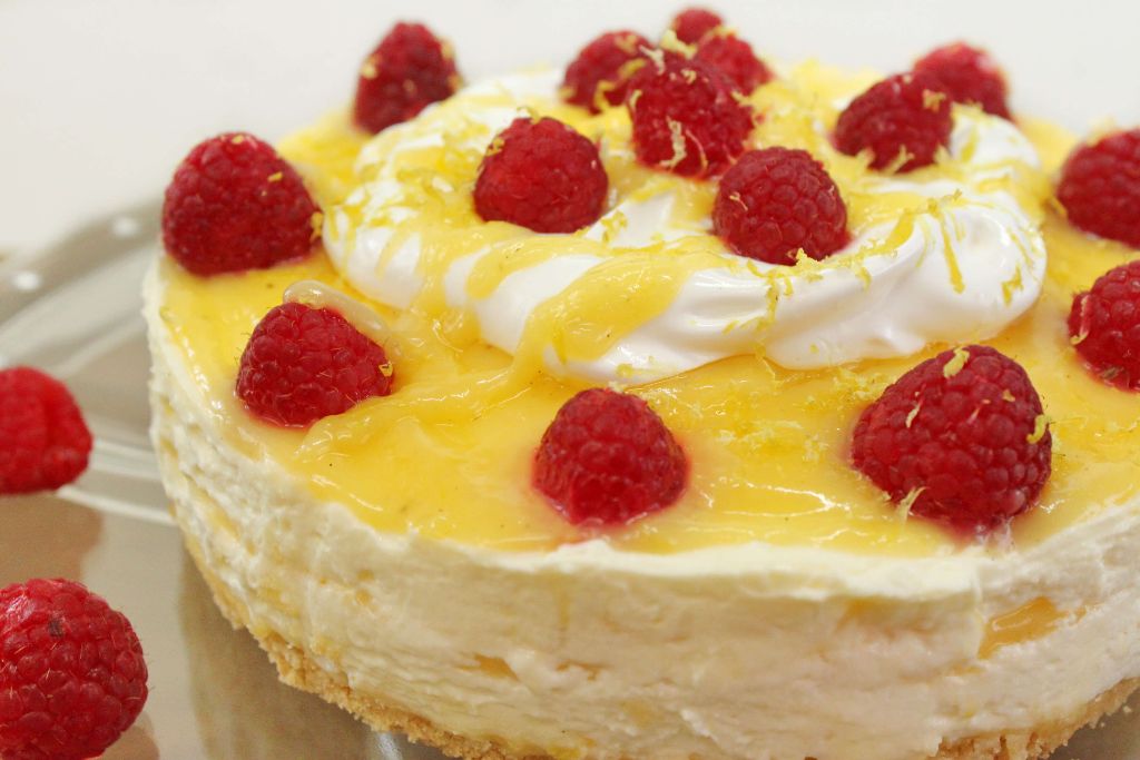 No Bake Cheesecake Rezept Mit Lemon Curd Fullung Absolute Lebenslust