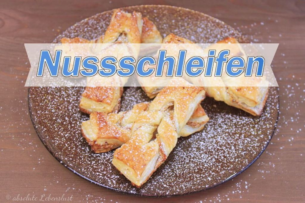 Nussschleifen | süße Blätterteig Rezepte als Fingerfood