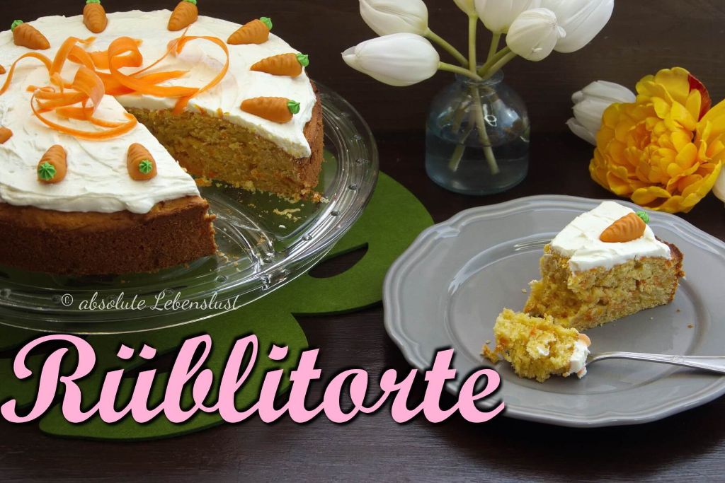 Rüblitorte backen | Karottenkuchen | Rüblikuchen [einfach & schnell]