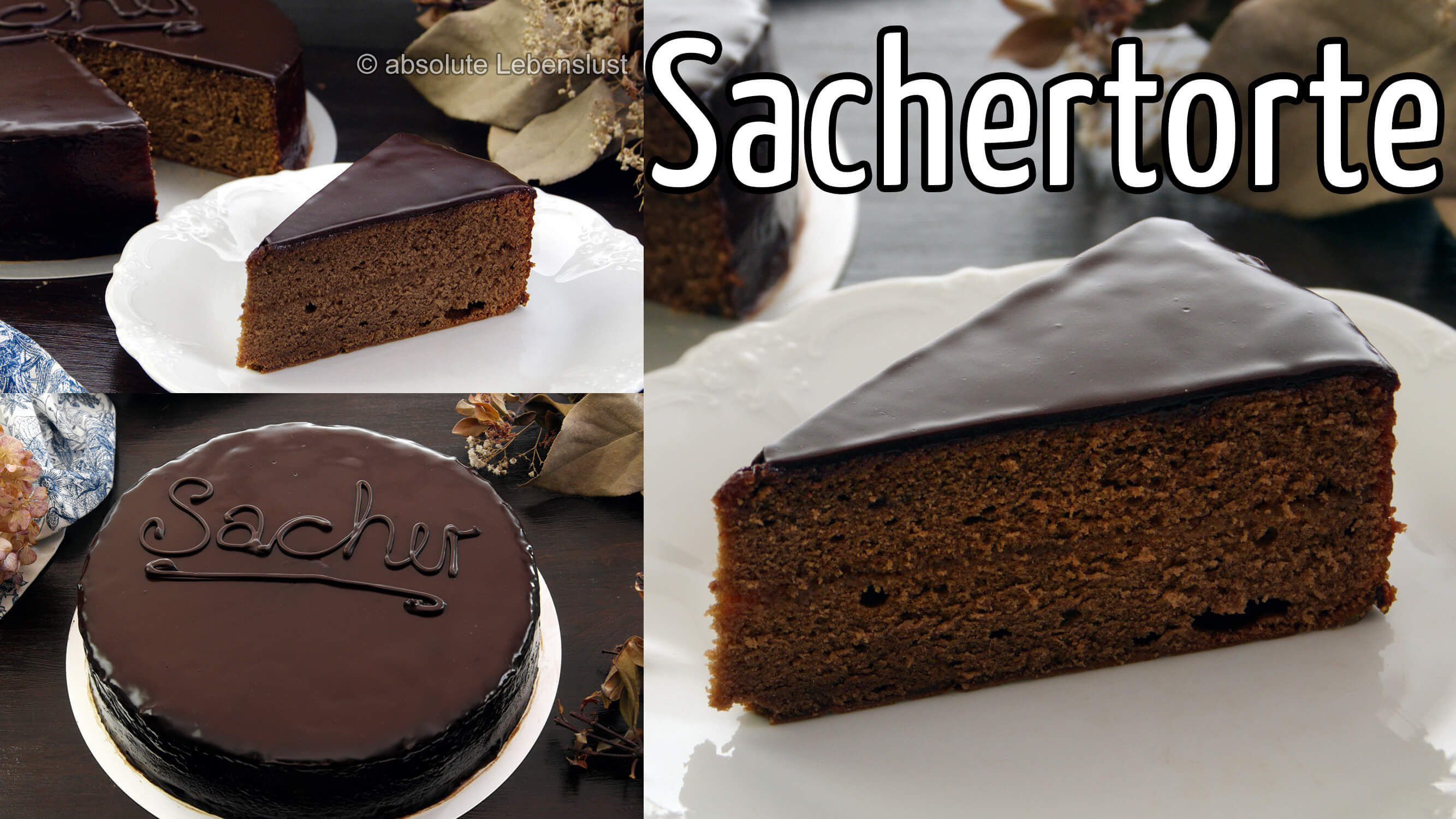 Sachertorte selber machen | Sachertorte backen mit Original Glasur Rezept & Alternative
