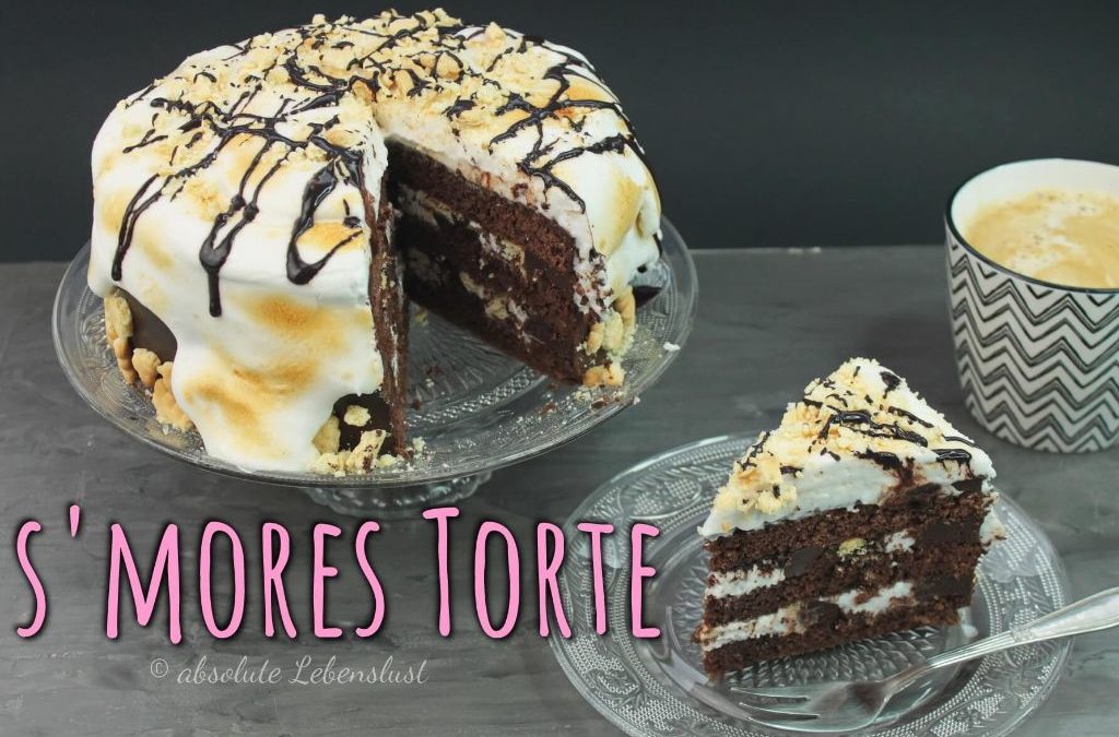 smores cake, s'mores cake, smores, s'mores, torte, s'mores torte, backen, selber machen, rezept, geburtstagstorte, torten rezepte, lecker
