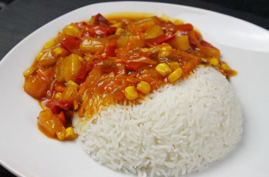 süß sauer soße rezept, süß sauer rezept, reis süß sauer rezept, 5 euro challenge, kochen online, reis rezepte, reis gerichte, süß sauer sauce selber machen, selber machen, rezept