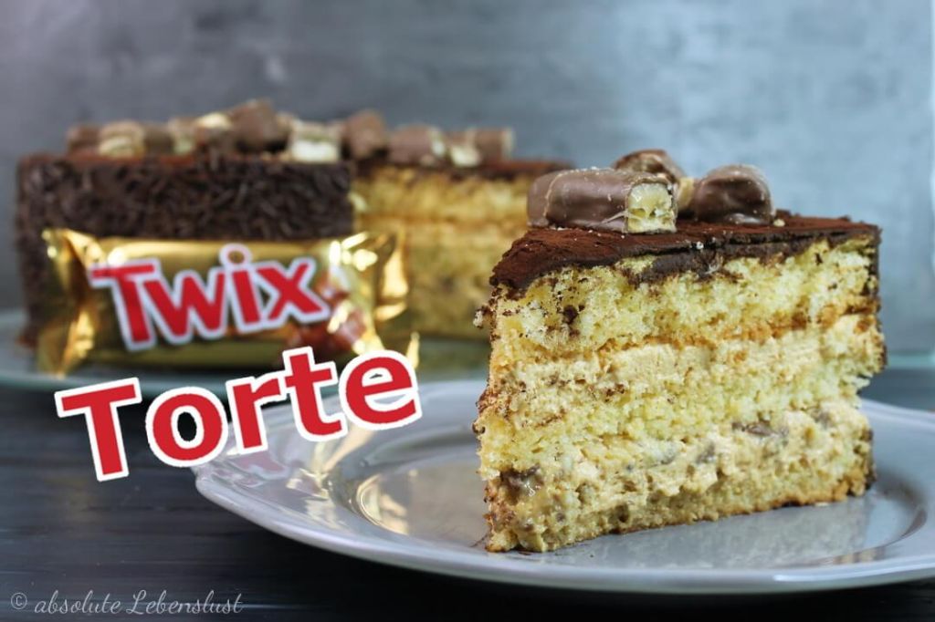 Twix Torte backen - Karamell Torte Rezept